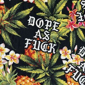 Spencer's Dope As F*ck Men's (L) Hawaiian party, beach, surf‎ and skate shirt